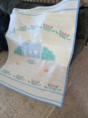 vintage cottage core Cottage Heart throw blanket
